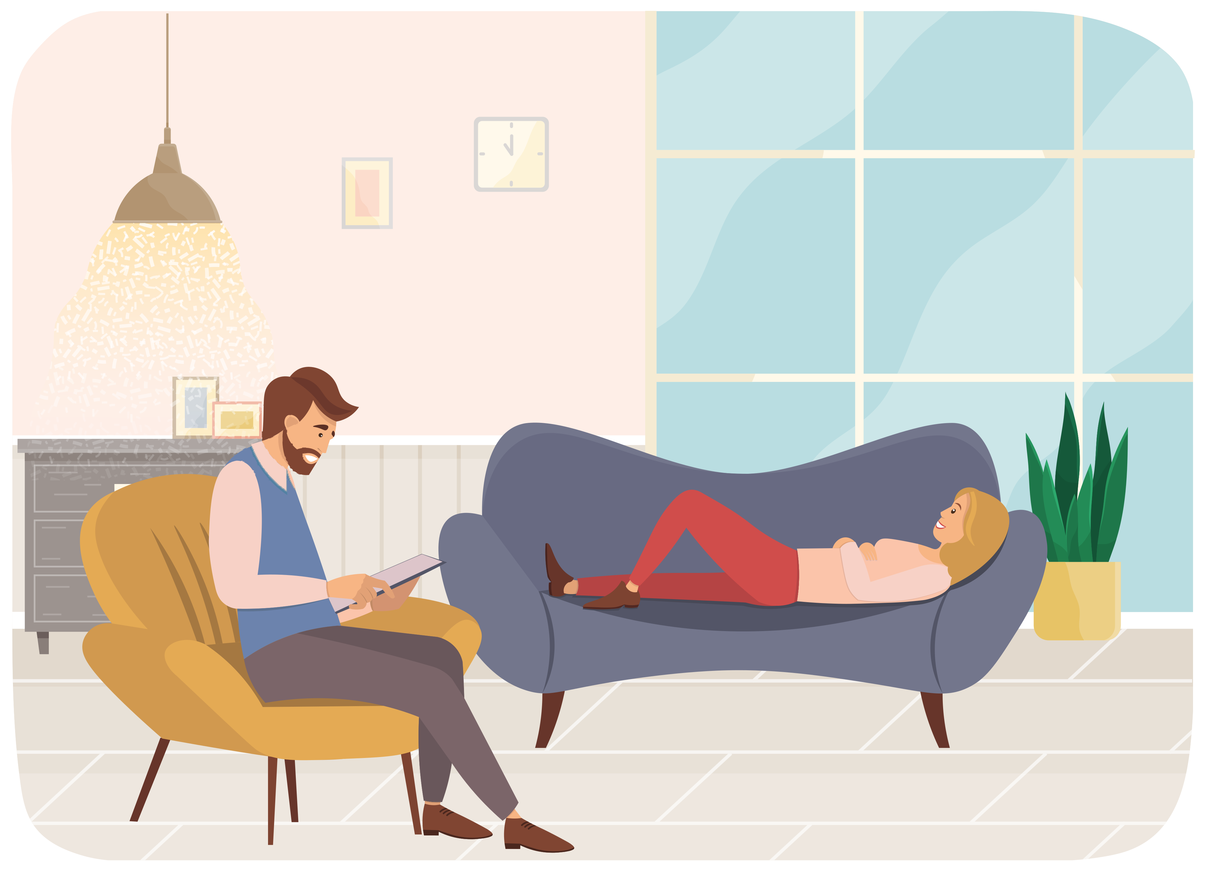 Therapy practice session showing a clinician using Praxplay AI client simulation